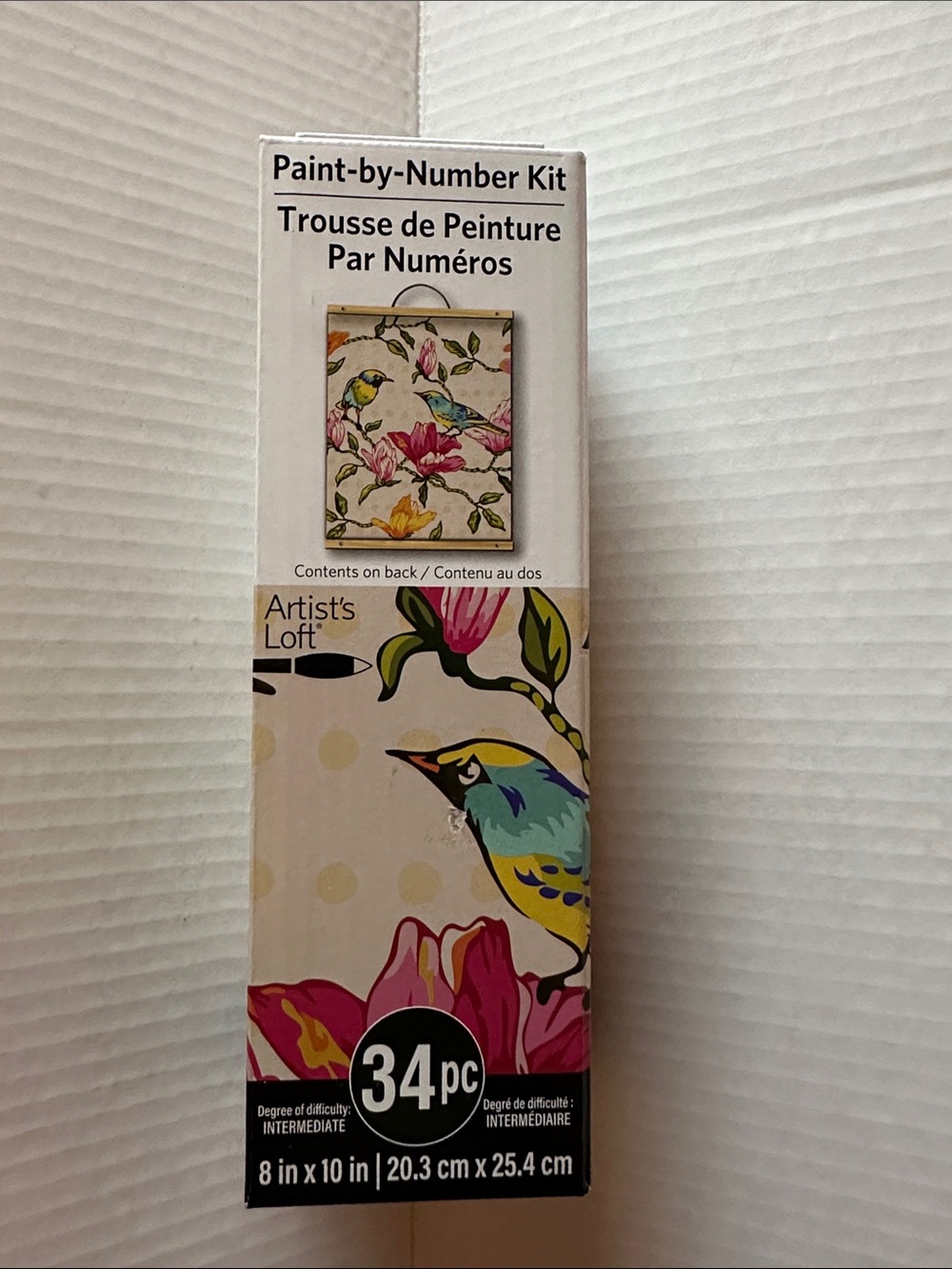 Blue & Yellow Bird Paint-by-Number Canvas Kit